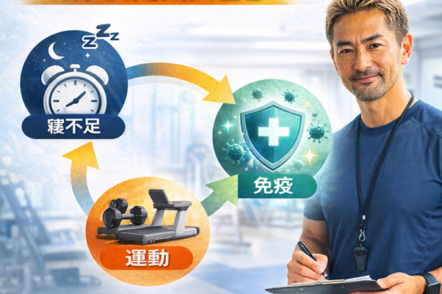 睡眠不足による免疫の関係の画像