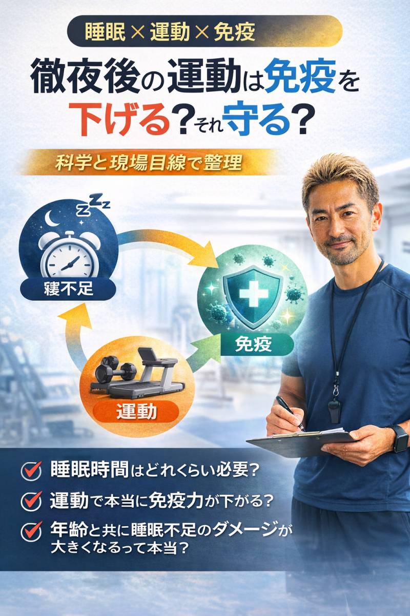 睡眠不足による免疫の関係の画像