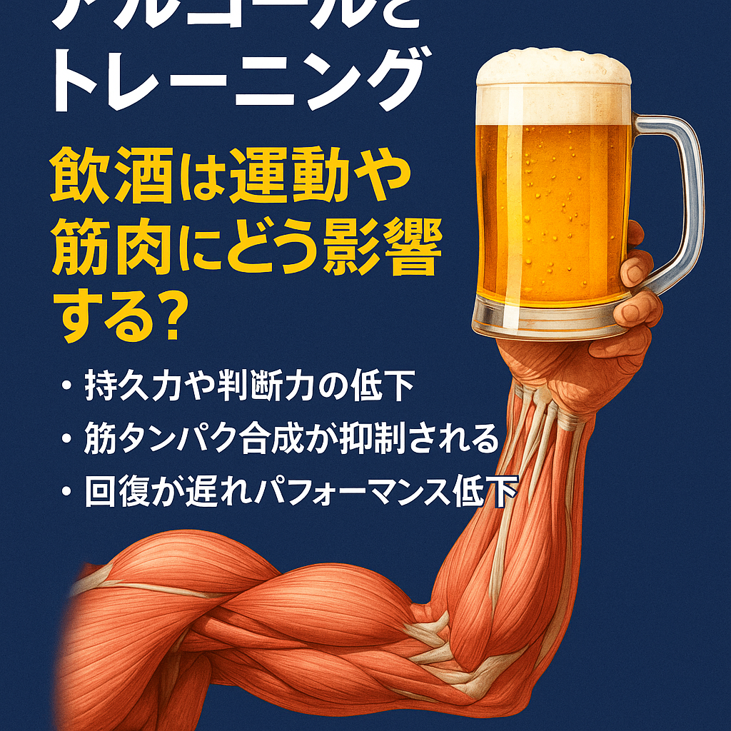 アルコールとトレーニングの関係画像